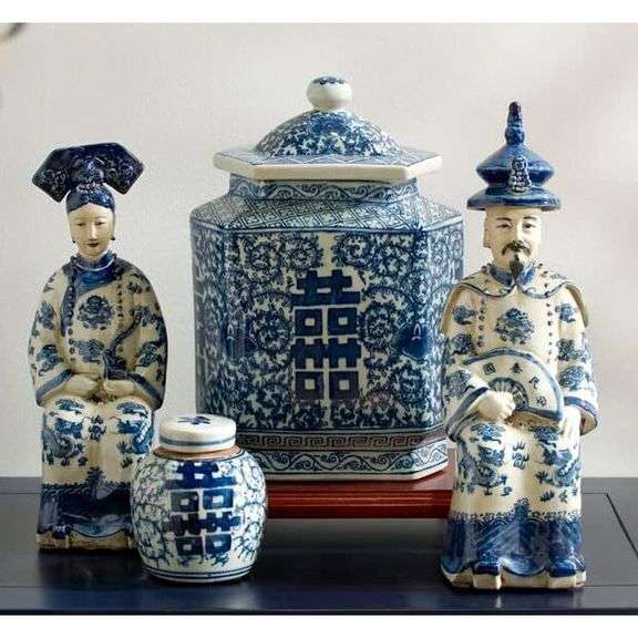 Qing Dynasty Style Porcelain Tea Jar