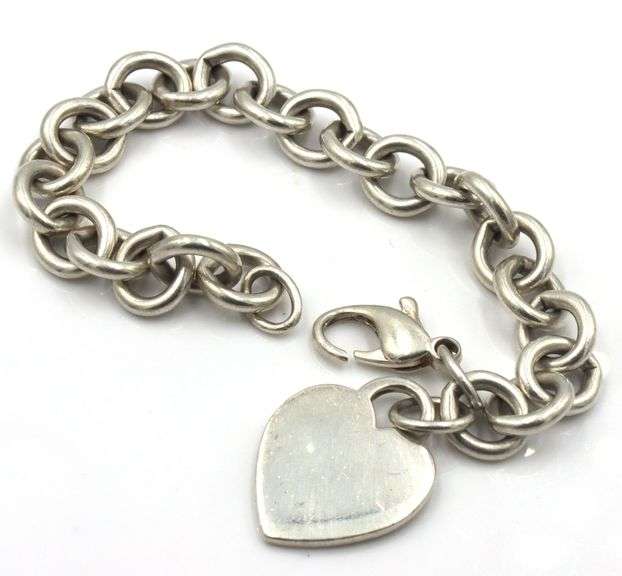 Tiffany & Co bracelet with heart shaped charm