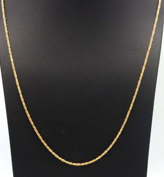 18kt Yellow gold Tinsel chain necklace