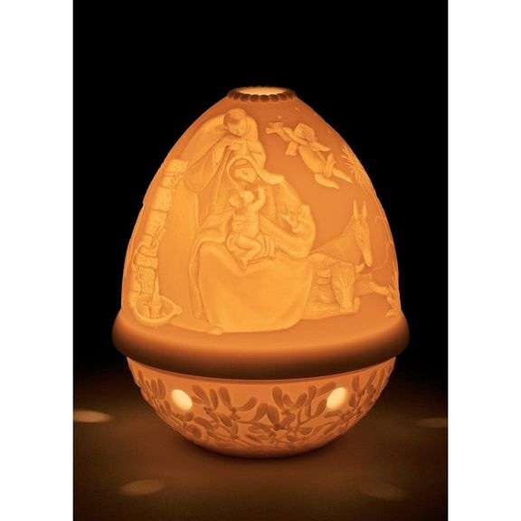 Porcelain Illuminated Nativity Scene