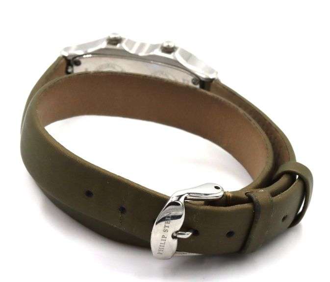 Phillip Stein signature mini dial double wrap watch