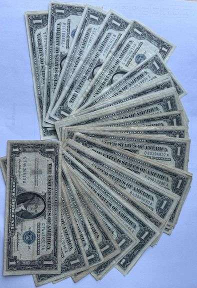 30 1957 Series $1 Silver Certificates Incl Stars