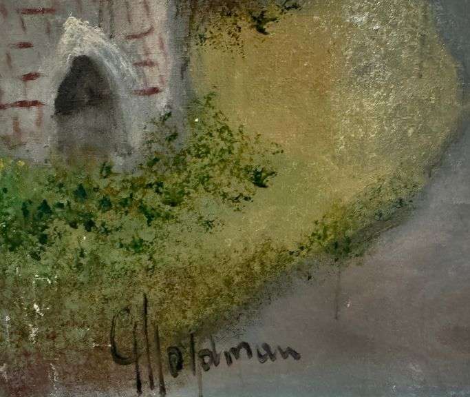 Beautiful oil on canvas by Albert Goldman (1922-2011)