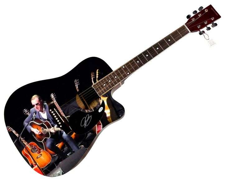 Joe Bonamassa Autographed Custom Graphics 1/1 Acoustic Guitar ACOA