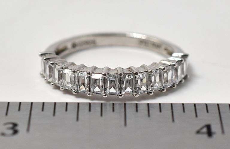 Cz Band Ring in Sterling Silver