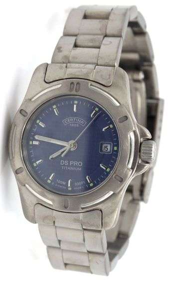 Certina ladies Titanium blue dial watch