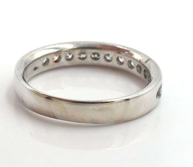 14kt White gold 0.50ctw channel set diamond band