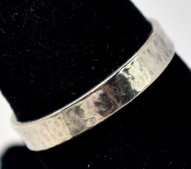 Textured Band Ring in Sterling Silver