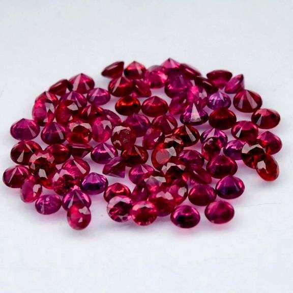 Heavy! 15.13ct violet pink Rhodolite Garnet set!