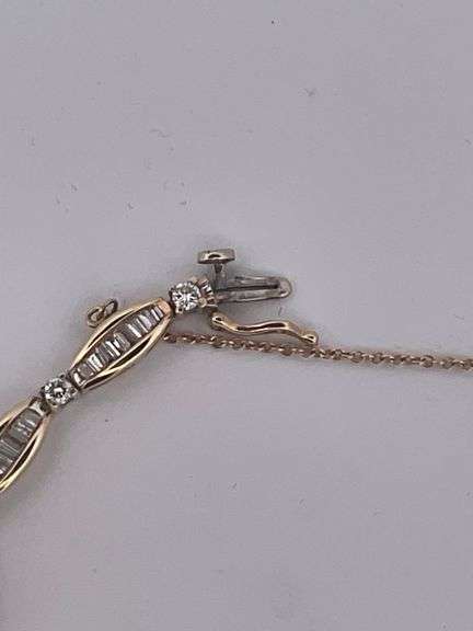 CERTIFIED 14K GOLD AND DIAMOND BRACELET