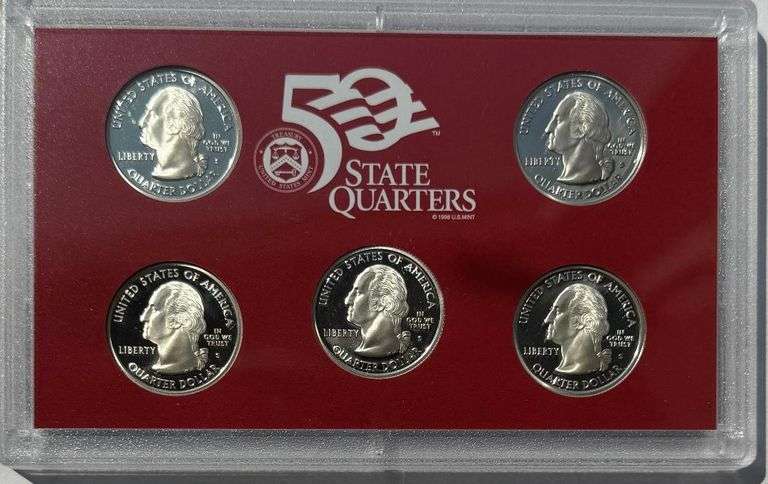 2008 Silver Quarters US Proof Set.