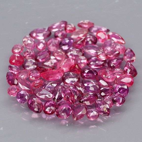Premium 6.25ct 70 piece mixed cut Ruby set! Untreated!