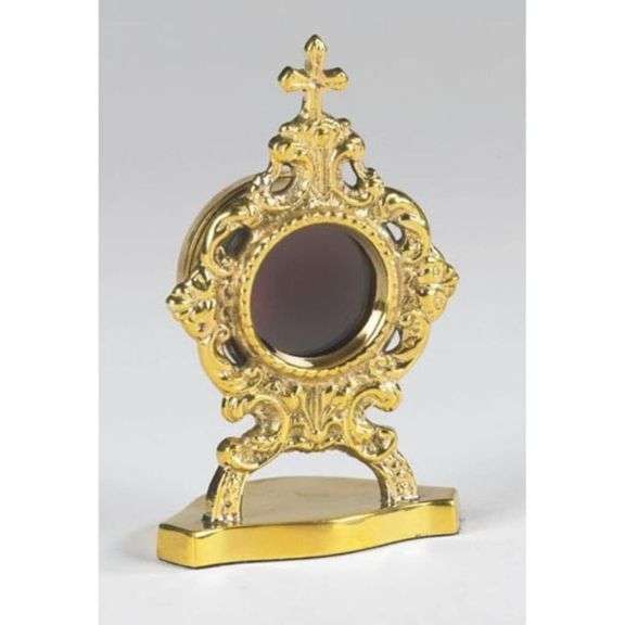 Church Oval Brass Reliquary