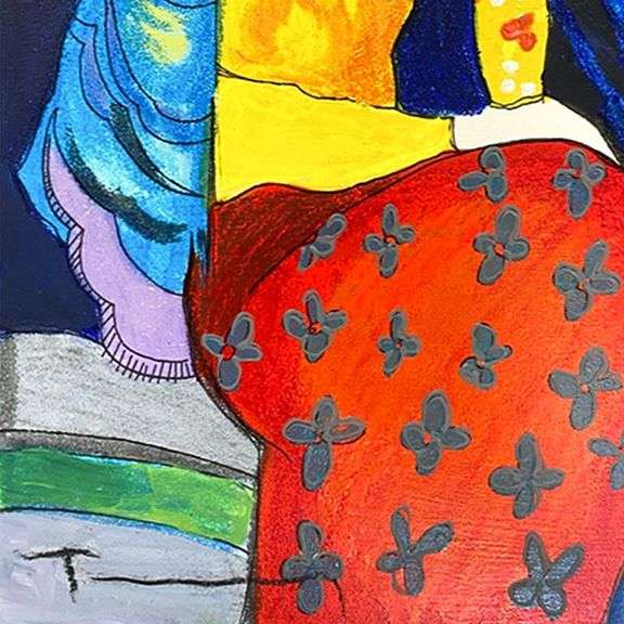 Blue Mood by Tarkay (1935-2012)