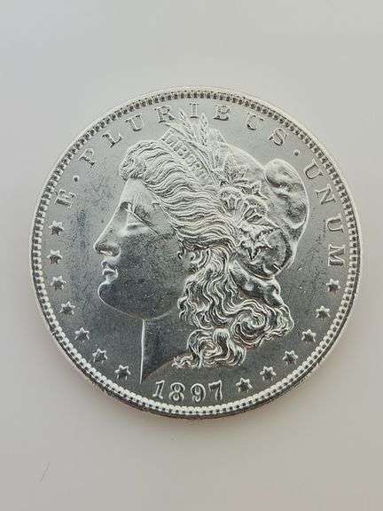 1897 Morgan Silver Dollar, UNC