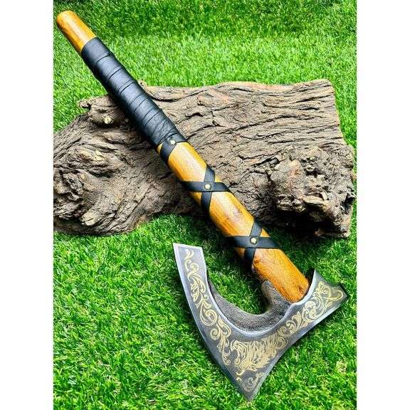 Viking Bearded Axe Forged Carbon Steel