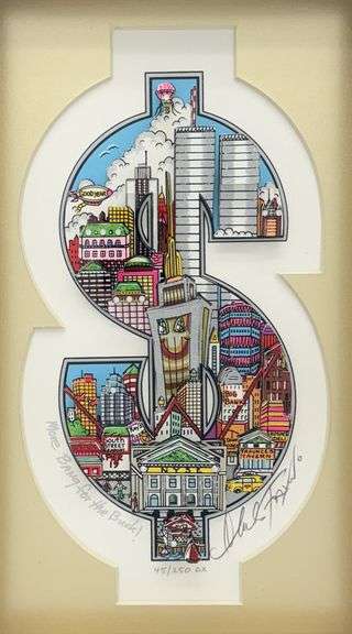 Exclusive Charles Fazzino Signed Limited Edition 3D Mixed Media 'From Hot Pastrami to Cold Salami'