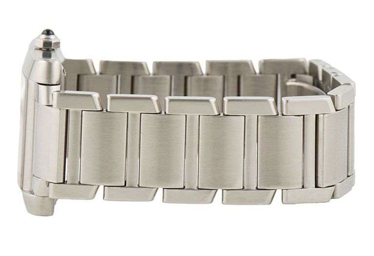 Cartier Tank Francaise 2302, 28mm, Silver Dial, Stainless Steel Watch