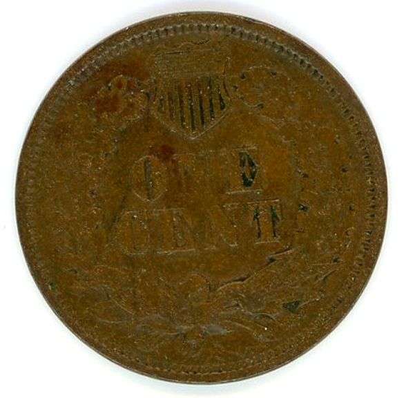 1868 Indian Head Cent in VF