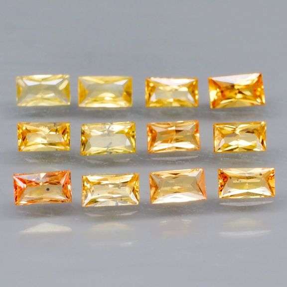 Baguette cut! Real 2.60ct Songean Sapphire set!