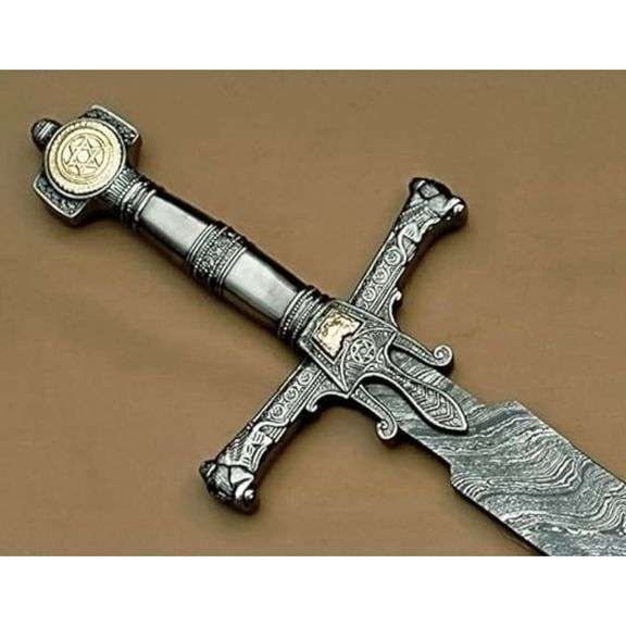 King Solomon Sword with Leather Sheath