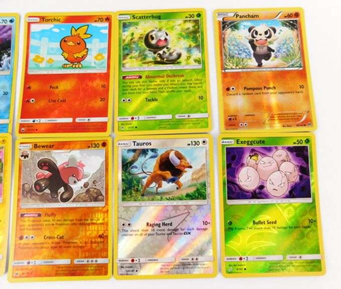 10 Pokémon Halogram Trade Cards