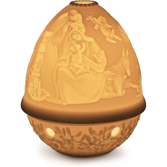 Porcelain Illuminated Nativity Scene