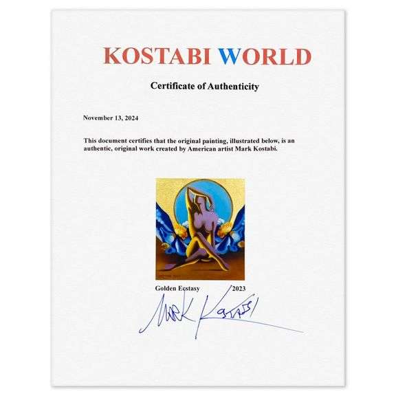 Golden Ecstasy by Kostabi