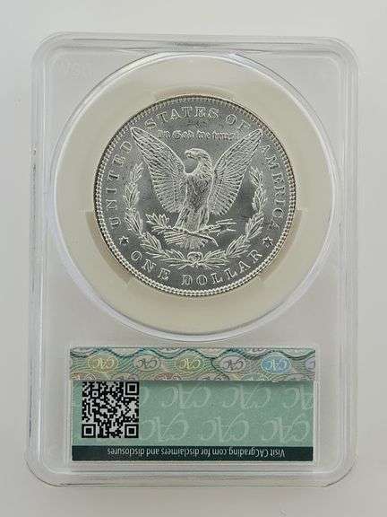 1885 Morgan Silver Dollar, CAC MS62