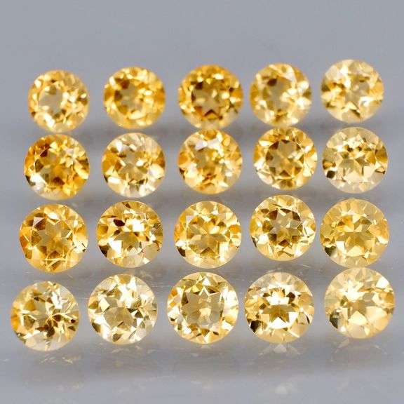 Ravishing 9.45ct top golden eye clean Citrine set