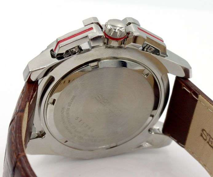 Seiko sportura chronograph stainless steel watch