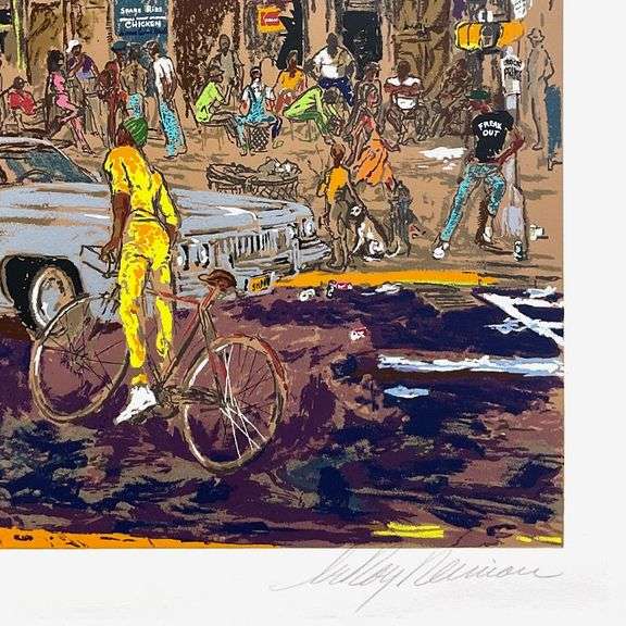 Harlem Streets by LeRoy Neiman (1921-2012)
