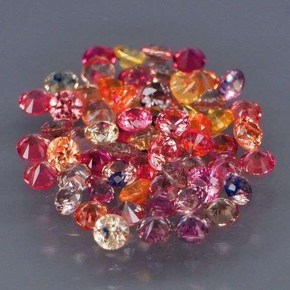 Diamond cut! Multiple colors! 3.92ct Sapphire set -Heated only!