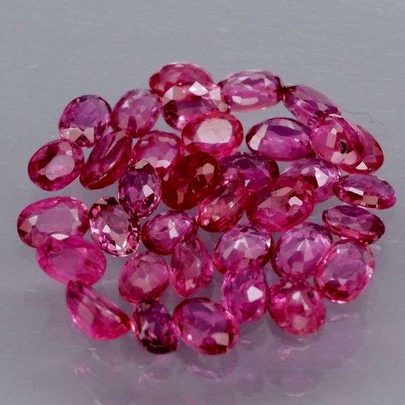Superb color! 3.33ct set of top violet red Rubies -UNTREATED!