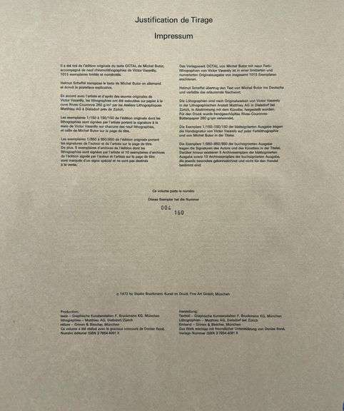 Exclusive Victor Vasarely Signed Limited Edition Lithograph from 'Octal' Suite, 1972