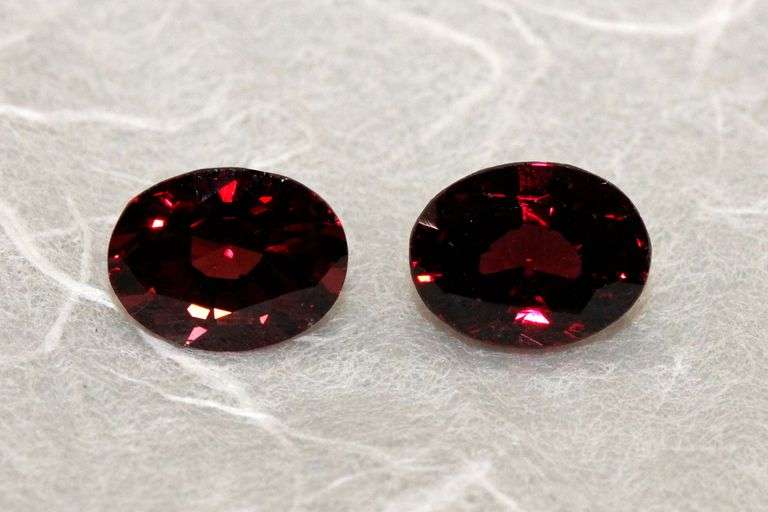 Juicy Natural Rhodolite Pair