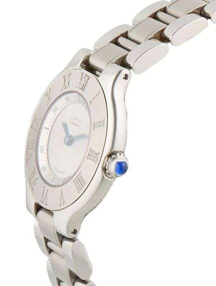 Cartier Must De 21 W10109T2, 28mm, Silver Dial, Stainless Steel Ladies Watch