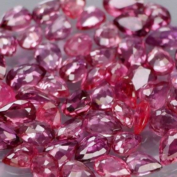 Amazing! Untreated! 4ct pear cut Ruby set!