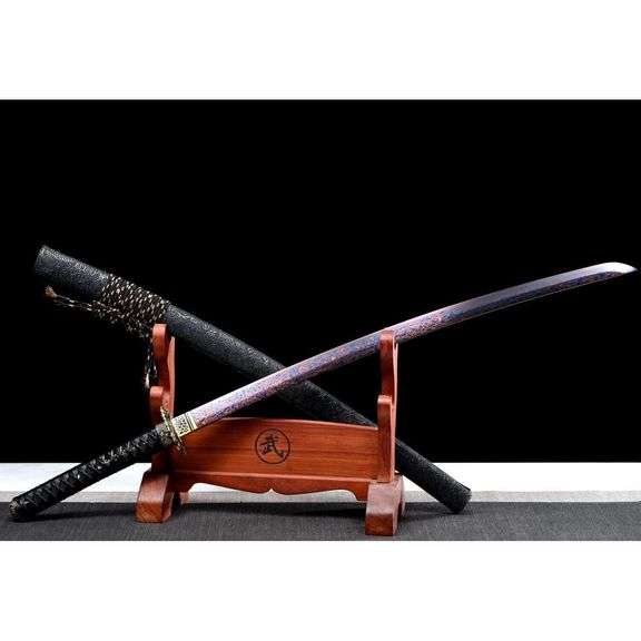 Dragon Katana Folded Steel Japanese Samurai Sword