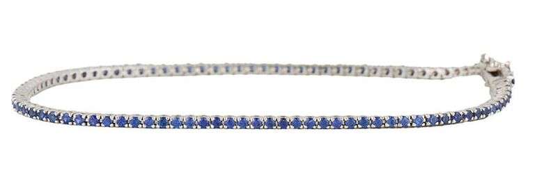 Kwiat 1.20ctw Sapphire Tennis Bracelet in 18K
