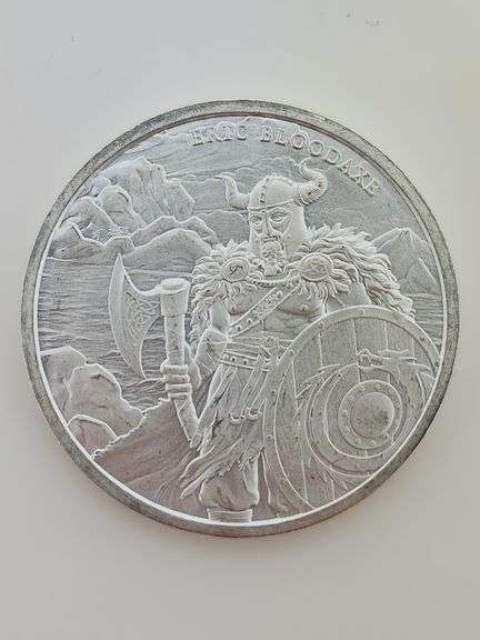 Legendary Warriors - Eric Bloodaxe, 1 Oz. Silver