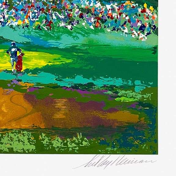 Home Hole at Shinnecock by LeRoy Neiman (1921-2012)