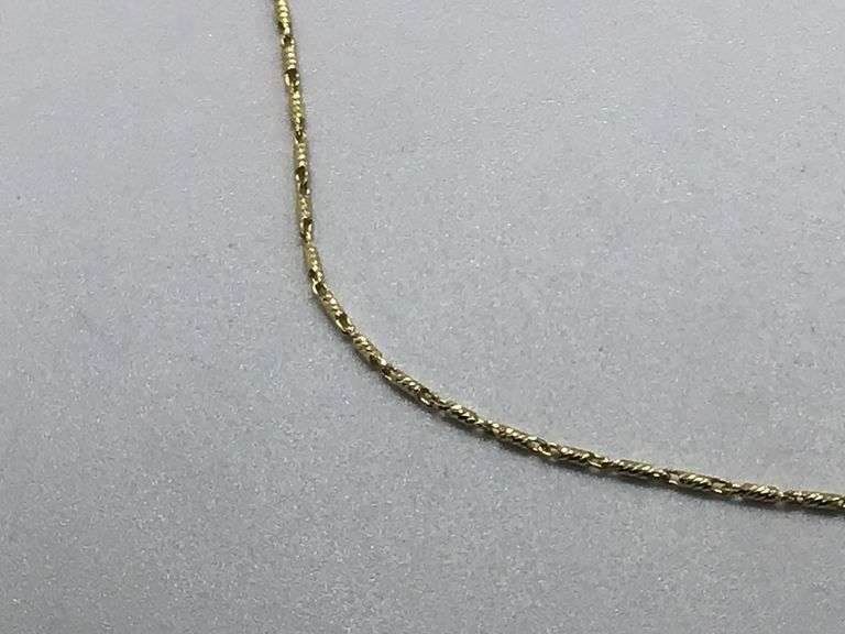 14K Yellow Gold Mini Riviera Lab Diamond Necklace