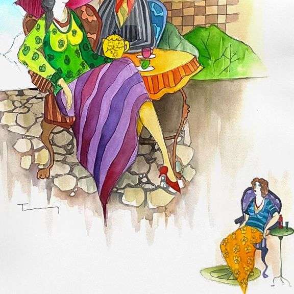 Untitled by Tarkay (1935-2012)