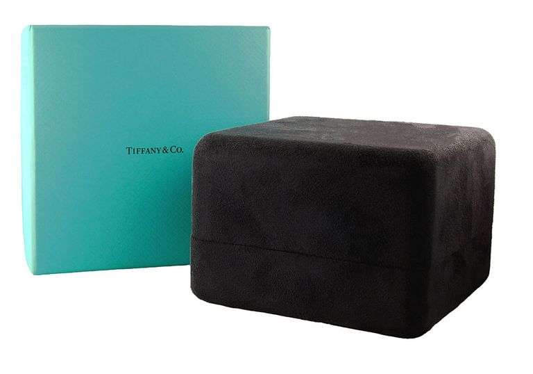 Tiffany & Co. Oval Key Wire Bangle Bracelet in 18K W/Box