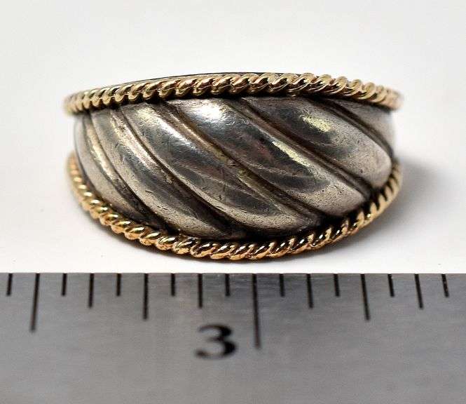 Textured Band Ring in Sterling Silver