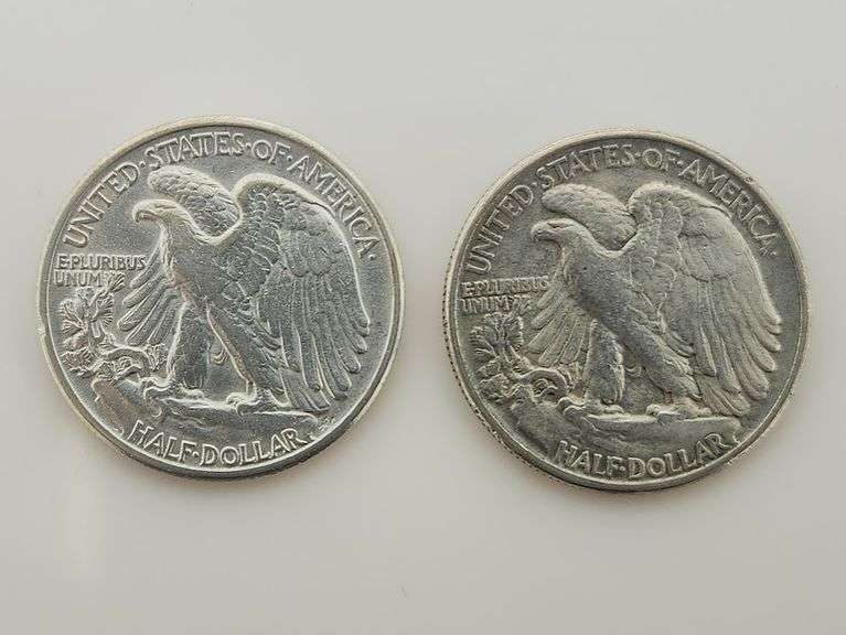 1944 & 1945 Walking Liberty Half Dollars