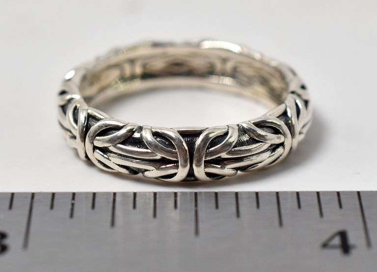 Braided Band Ring in Sterling Silver