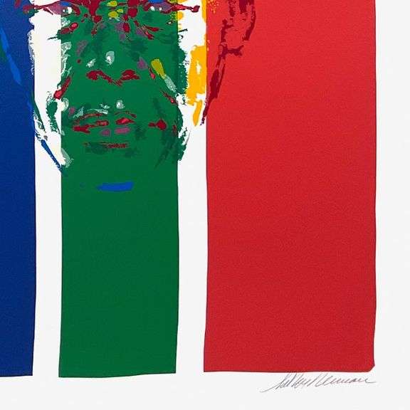 President Nelson Mandela by LeRoy Neiman (1921-2012)