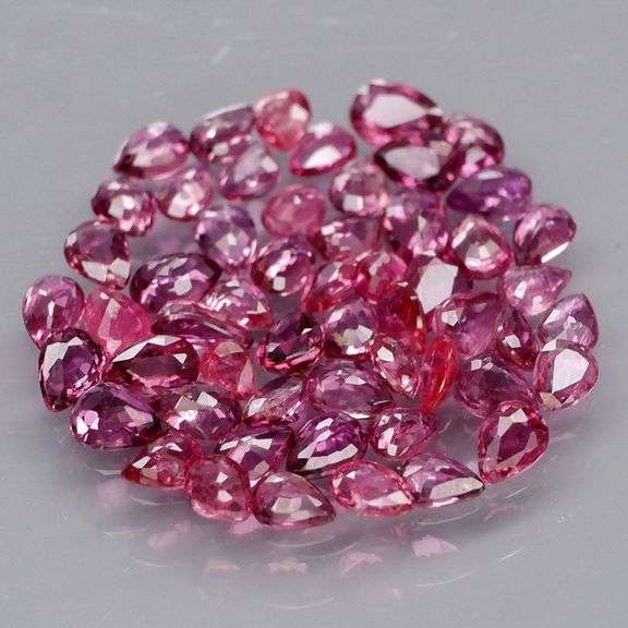Amazing! Untreated! 4ct pear cut Ruby set!